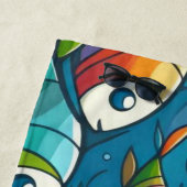 Farbenfrohe Unterwasserkunst Strandtuch (Beispiel)