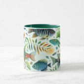 Farbenfrohe Unterwasserkunst Tasse (Zentrum)