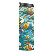 Farbenfrohe Unterwasserkunst Thermosbecher (Nach rechts gedreht)