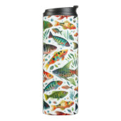 Farbenfrohe Unterwasserkunst Thermosbecher (Nach links gedreht)