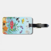 Farbenfrohe Unterwasserszene Gepäckanhänger (Rückseite horizontal)