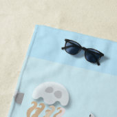 Farbenfrohe Unterwasserszene Strandtuch (Beispiel)