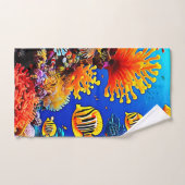 Farbenfrohe Unterwasserwelt Badhandtuch Set (Handtuch)