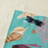 Farbenfrohe Unterwasserwelt Pattern Beach Handtuch (Beispiel)