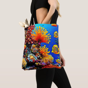Farbenfrohe Unterwasserwelt Tasche