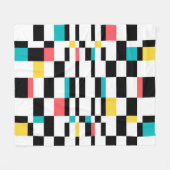 Farbenfrohe, urbane, moderne, trendige geometrisch fleecedecke (Vorderseite (Horizontal))