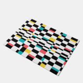 Farbenfrohe, urbane, moderne, trendige geometrisch fußmatte (Schrägansicht)