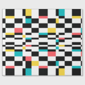 Farbenfrohe, urbane, moderne, trendige geometrisch geschenkpapier (Flach)