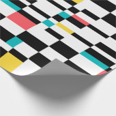 Farbenfrohe, urbane, moderne, trendige geometrisch geschenkpapier (Ecke)