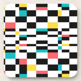 Farbenfrohe, urbane, moderne, trendige geometrisch getränkeuntersetzer