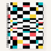 Farbenfrohe, urbane, moderne, trendige geometrisch notizblock (Vorderseite)
