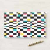Farbenfrohe, urbane, moderne, trendige geometrisch post-it klebezettel (Auf Schreibtisch)