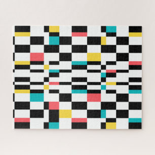 Farbenfrohe, urbane, moderne, trendige geometrisch puzzle