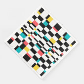 Farbenfrohe, urbane, moderne, trendige geometrisch serviette (Ecke)