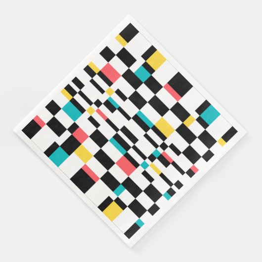 Farbenfrohe, urbane, moderne, trendige geometrisch serviette (Ecke)