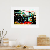 Farbenfrohe urbane Radkollektion - Amsterdamer Ser Poster (Küche)
