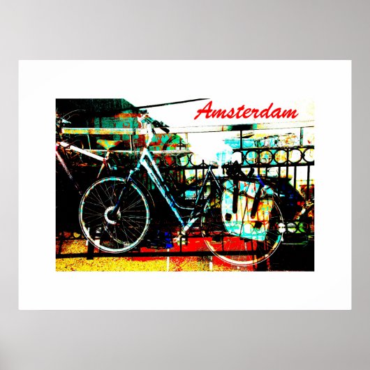 Farbenfrohe urbane Radkollektion - Amsterdamer Ser Poster (Vorne)