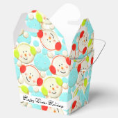 Farbenfrohe Urlaubsschneemänner Geschenkschachtel (Geöffnet)