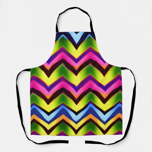 Farbenfrohe V Form Nahtloses Muster Schürze (Vorderseite)