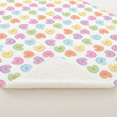 Farbenfrohe Valentine Candy Hearts Papier Unterset Sherpadecke (3/4)