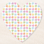 Farbenfrohe Valentine Candy Hearts Untersetzer (Vorderseite)