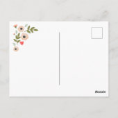 Farbenfrohe Valentine Postkarte (Rückseite)