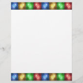 Farbenfrohe Valentinstag Rustikale Herzensgeschich (Rückseite)