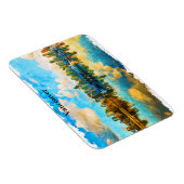 Farbenfrohe Vancouver Kanada Panoramaansicht Magnet (Rechte Seite)