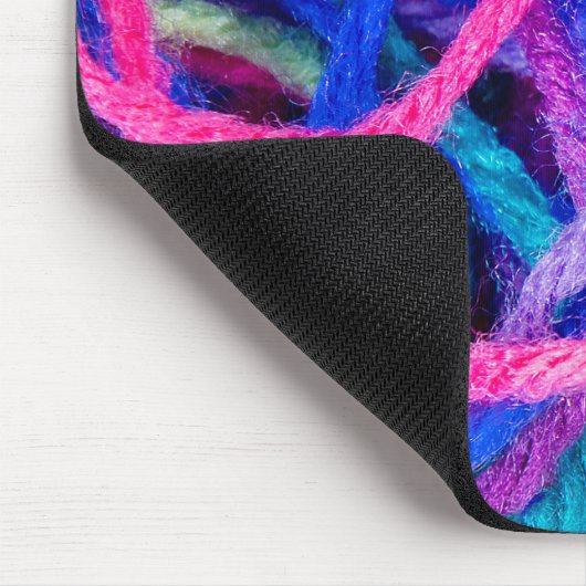 Farbenfrohe, variierte Garnmäuse Pad Mousepad (Ecke)