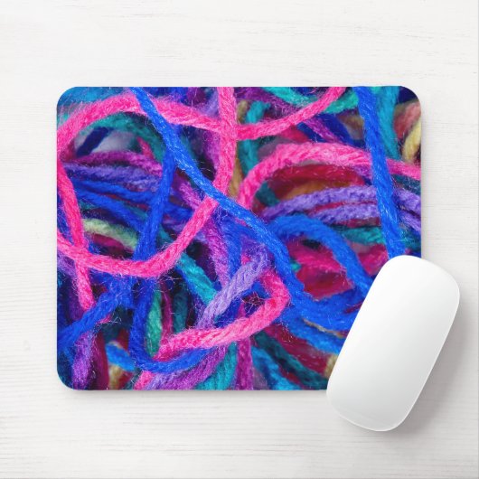 Farbenfrohe, variierte Garnmäuse Pad Mousepad (Mit Mouse)