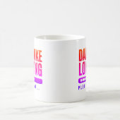 Farbenfrohe Vater Joke Loading Bitte warten Kaffeetasse (Mittel)