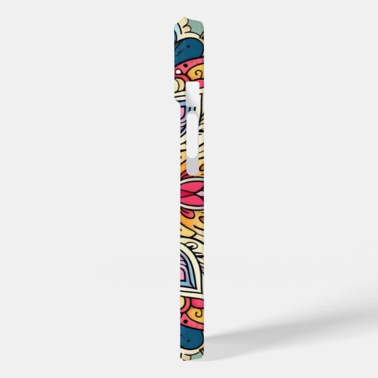 Farbenfrohe Vector Abstrakt Mandala Muster Case-Mate iPhone Hülle (Rückseite / Links)