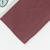 Farbenfrohe Vegetation Blumenmuster personalisiert Fleecedecke (Ecke)