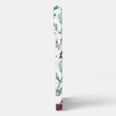 Farbenfrohe Vegetation Blumenmuster personalisiert iPhone Hülle (Linke Seite)