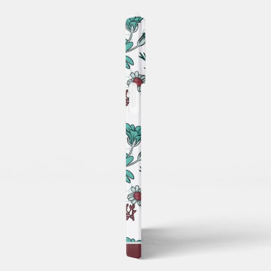 Farbenfrohe Vegetation Blumenmuster personalisiert iPhone Hülle (Rechte Seite)