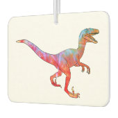 Farbenfrohe Velociraptor Psychedelic Dinosaurier A Autolufterfrischer (Links)