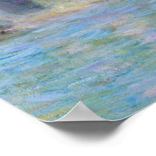 Farbenfrohe venezianische Wandmalerei Poster (Ecke)