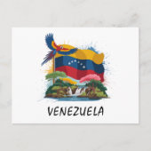 Farbenfrohe venezolanische Flagge Südamerika Postkarte (Vorderseite)