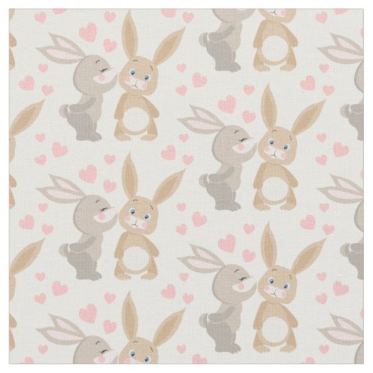 Farbenfrohe veramotete Kaninchen Stoff (Nahaufnahme)