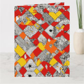 Farbenfrohe Verbindung: Einzigartiges, mehrfarbige Karte (Vorderseite)