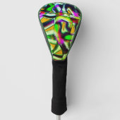 Farbenfrohe, verdrehte Ausschnitte Limon.., eingek Golf Headcover (Vorderseite)