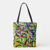 Farbenfrohe, verdrehte Ausschnitte Limon.., eingek Tasche (Rückseite)