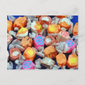 Farbenfrohe, verpackte Süßspeise Postkarte (Vorderseite)