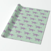 Farbenfrohe Verpackung Papier Tiergeschenk Wrap