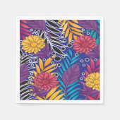 Farbenfrohe Verpackungspapier mit kreativem Blumen Serviette (Vorderseite)