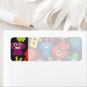 Farbenfrohe verrückte Fun-Monster-Muster (Insitu)