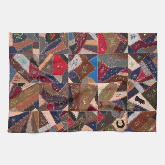 Farbenfrohe verrückte Steppe Geschirrtuch (Horizontal)