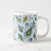 Farbenfrohe verschiedene Federn Jumbo-Tasse (Rechts)