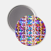 Farbenfrohe, verschwommene Lichter Magnet (Vorderseite/Rückseite)