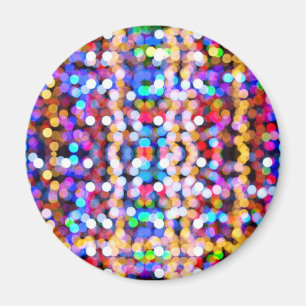 Farbenfrohe, verschwommene Lichter Magnet